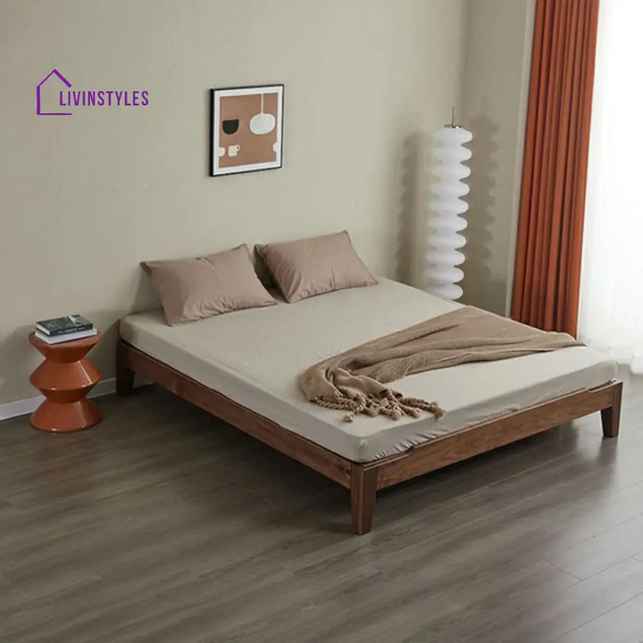 Biran Solid Wood Bed without Storage