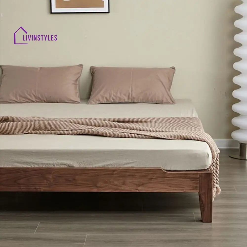 Biran Solid Wood Bed without Storage