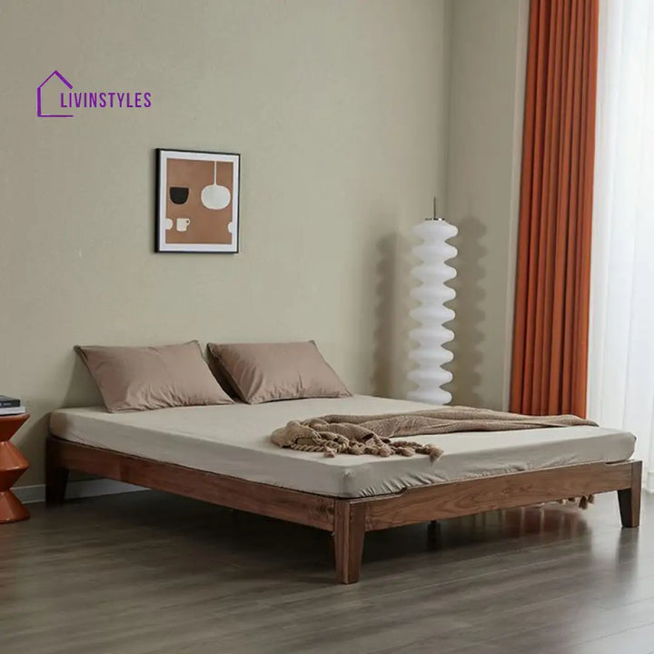 Biran Solid Wood Bed without Storage