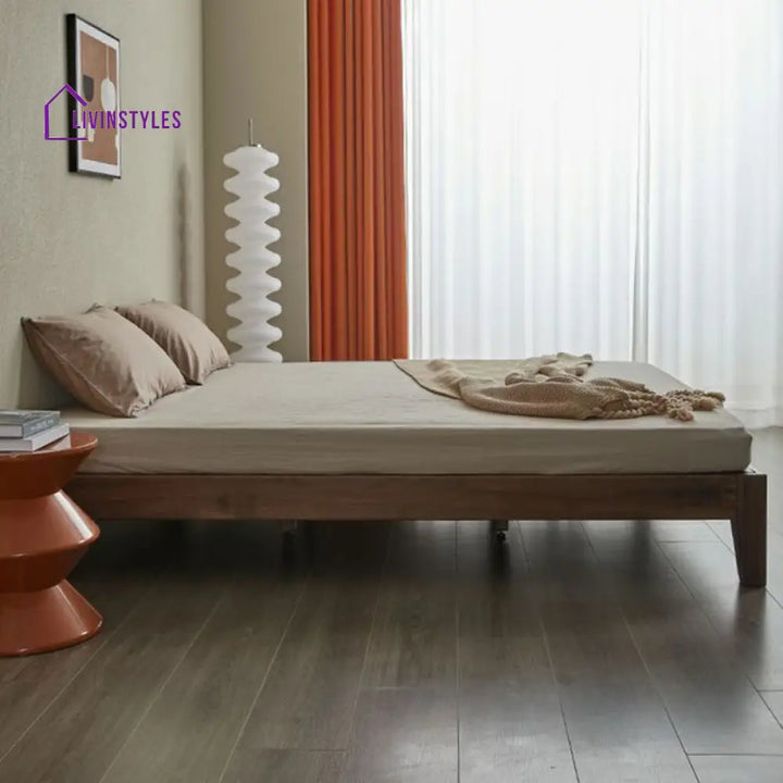 Biran Solid Wood Bed without Storage