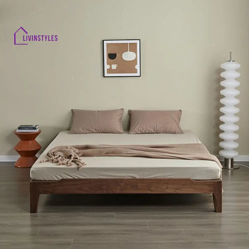 Biran Solid Wood Bed without Storage
