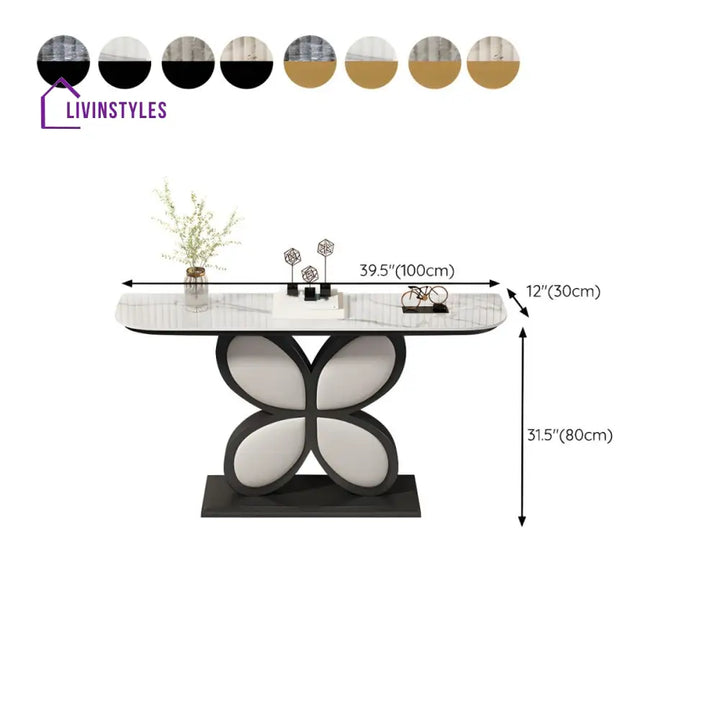 Biran Stainless Steel Living Room Console Table