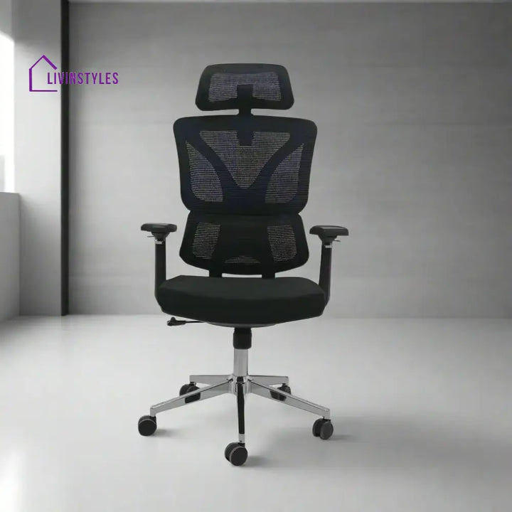 Black Ergo Gladiator Executive Office Chair with Head Rest
