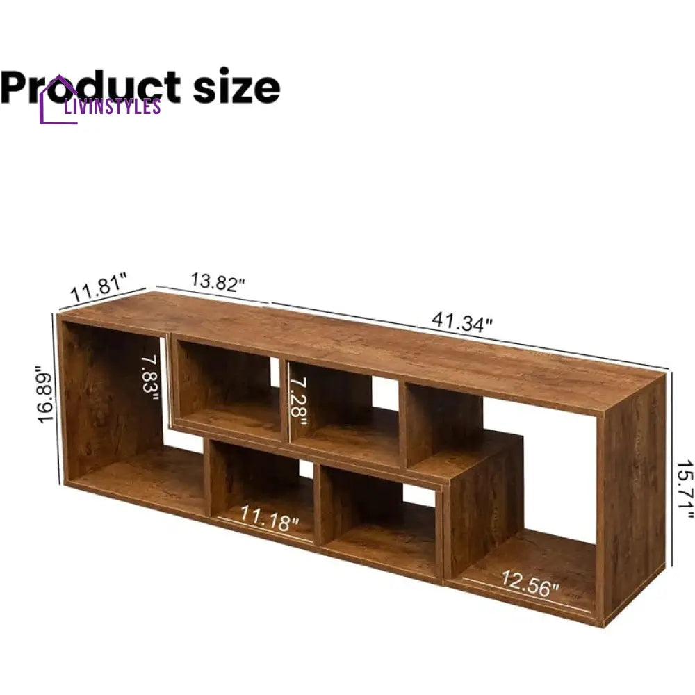 Blakely Wooden Finish Tv Unit Stand for Living Room