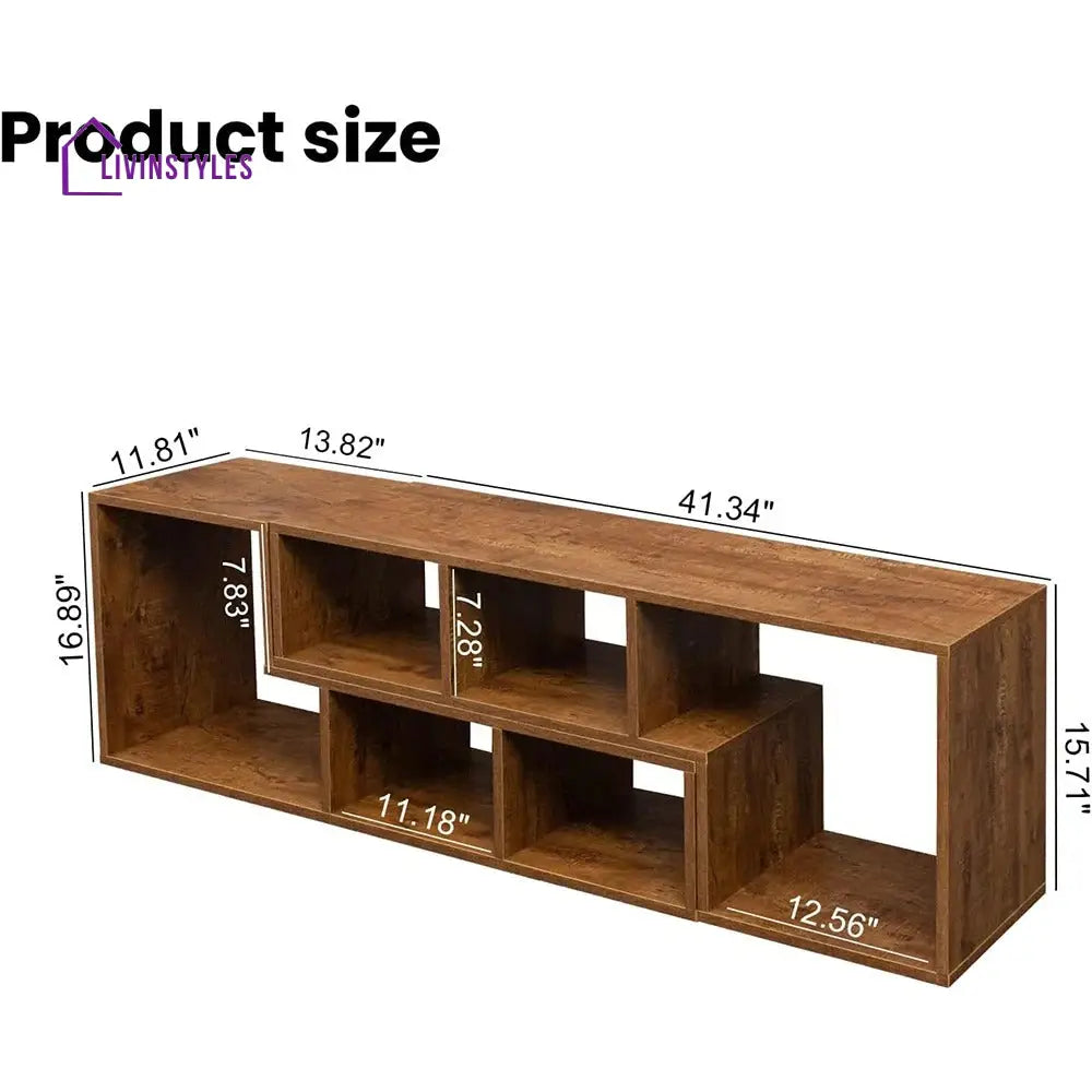 Blakely Wooden Finish Tv Unit Stand for Living Room