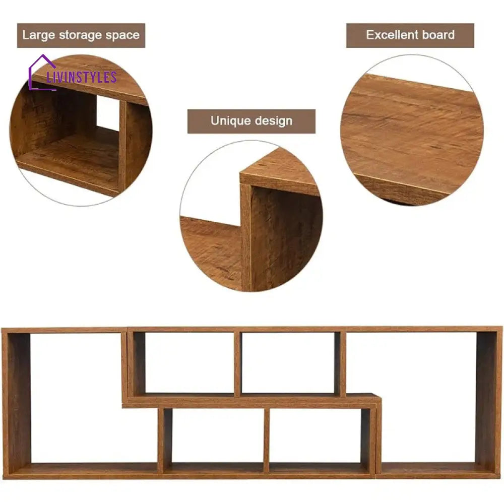 Blakely Wooden Finish Tv Unit Stand for Living Room