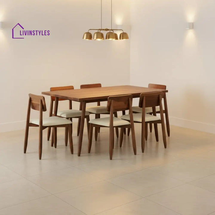 Blanca Sheesham Wood Dining Table Set HONEY / 2 SEATER