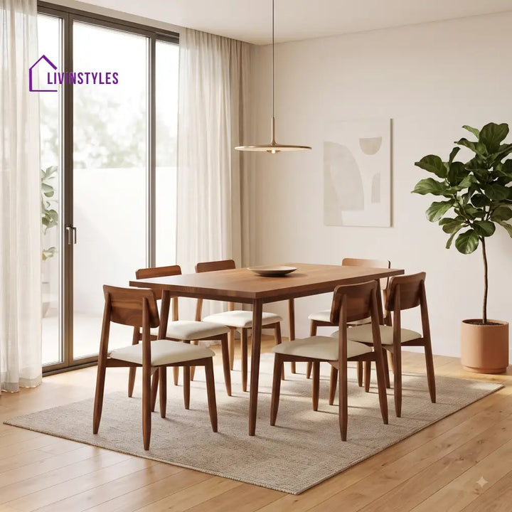 Blanca Sheesham Wood Dining Table Set - Dining sets