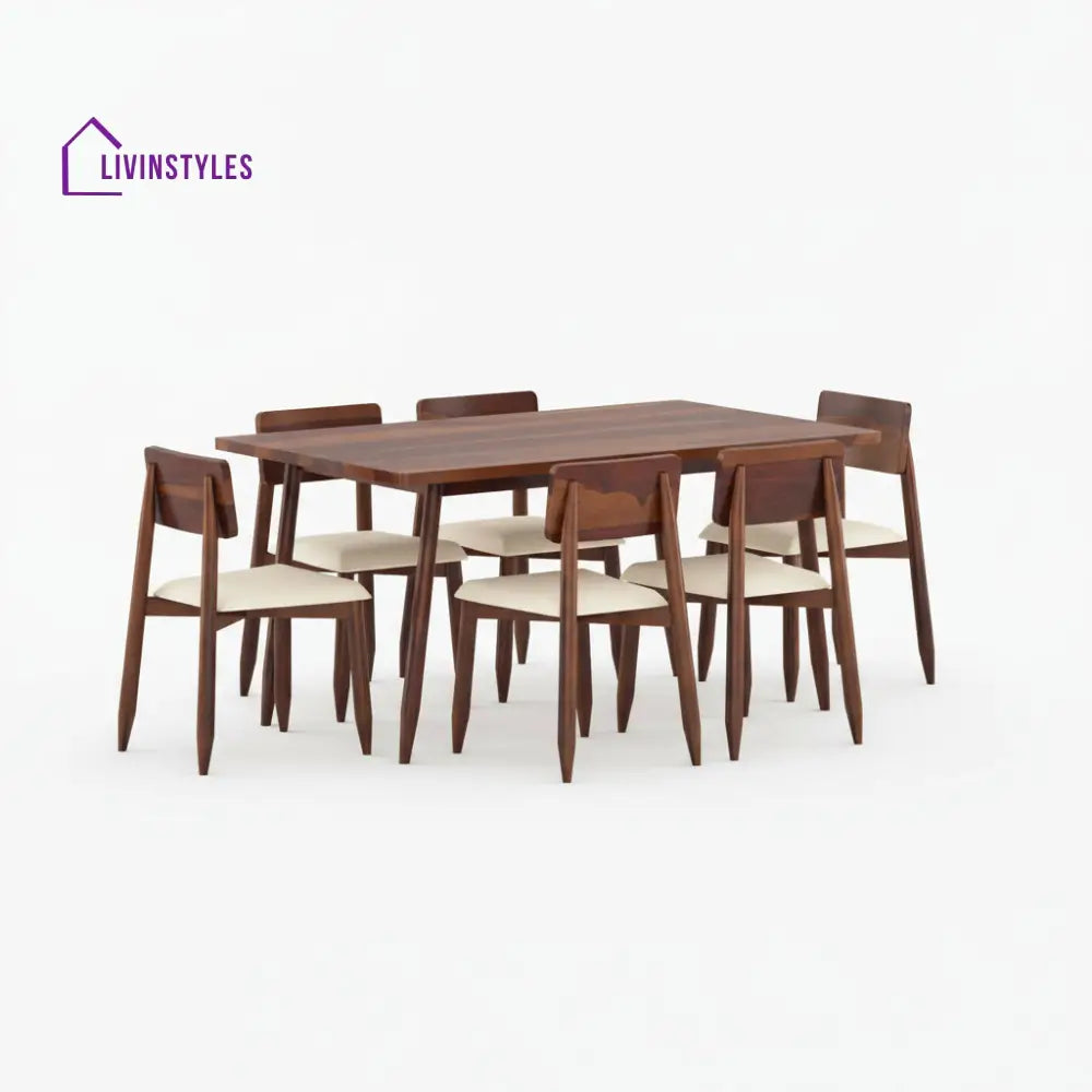 Blanca Sheesham Wood Dining Table Set WALNUT / 2 SEATER