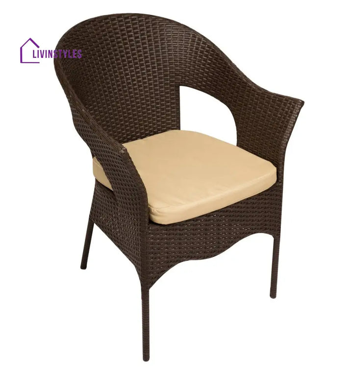 Blaze Outdoor Patio Seating Set 2 Chairs and 1 Table Set (Brown) - Coffee Table Sets