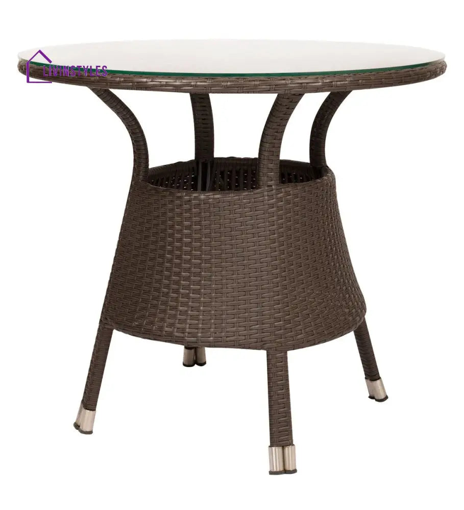Blaze Outdoor Patio Seating Set 2 Chairs and 1 Table Set (Brown) - Coffee Table Sets