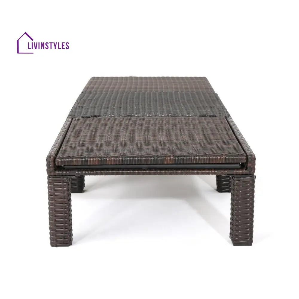 Bliss Outdoor Swimming Poolside Lounger (Brown) - Loungers