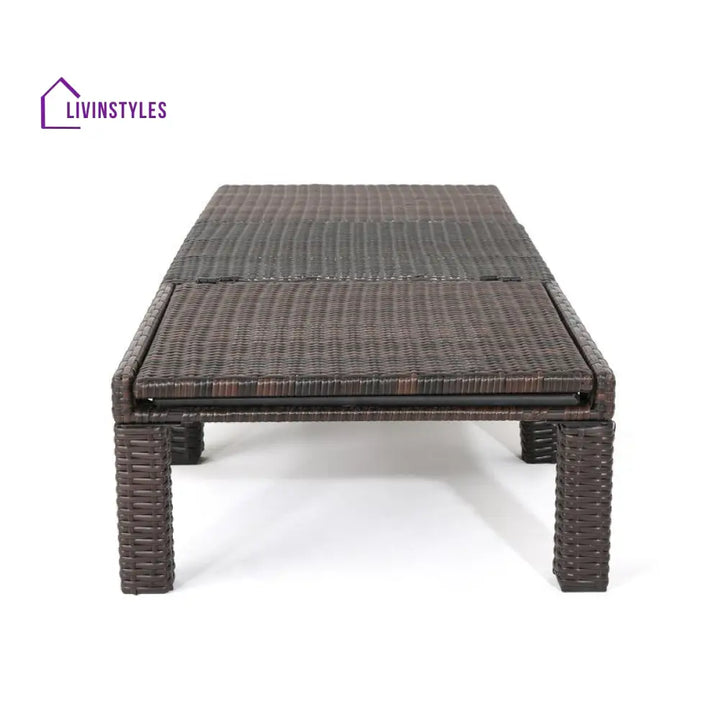 Bliss Outdoor Swimming Poolside Lounger (Brown) - Loungers