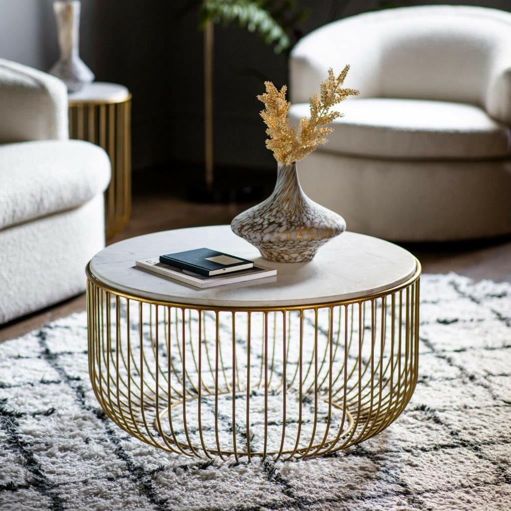 Juhi Coffee Table Gold Living