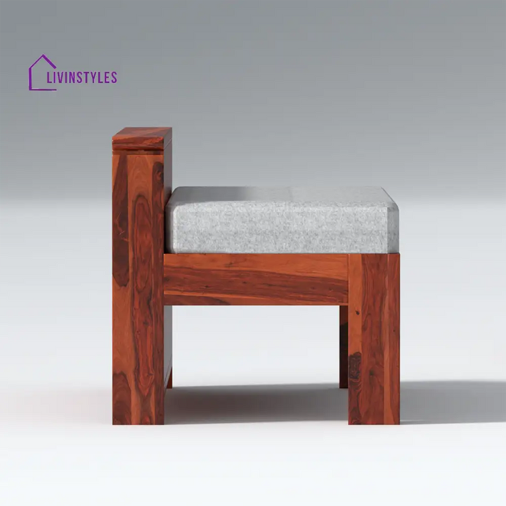 Bogdan L Shape Sheesham Wood Sofa In Light Honey sofa