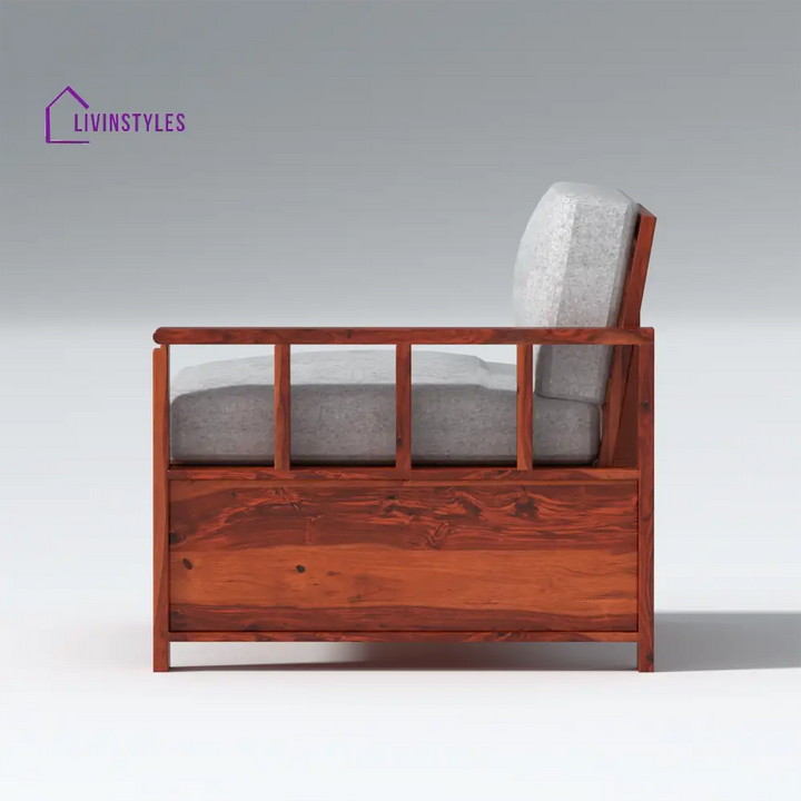 Bogdan L Shape Sheesham Wood Sofa In Light Honey sofa