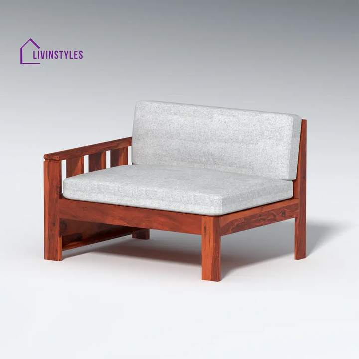 Bogdan L Shape Sheesham Wood Sofa In Light Honey sofa