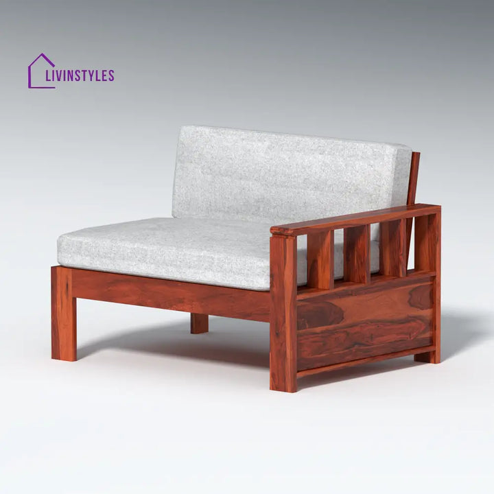 Bogdan L Shape Sheesham Wood Sofa In Light Honey sofa