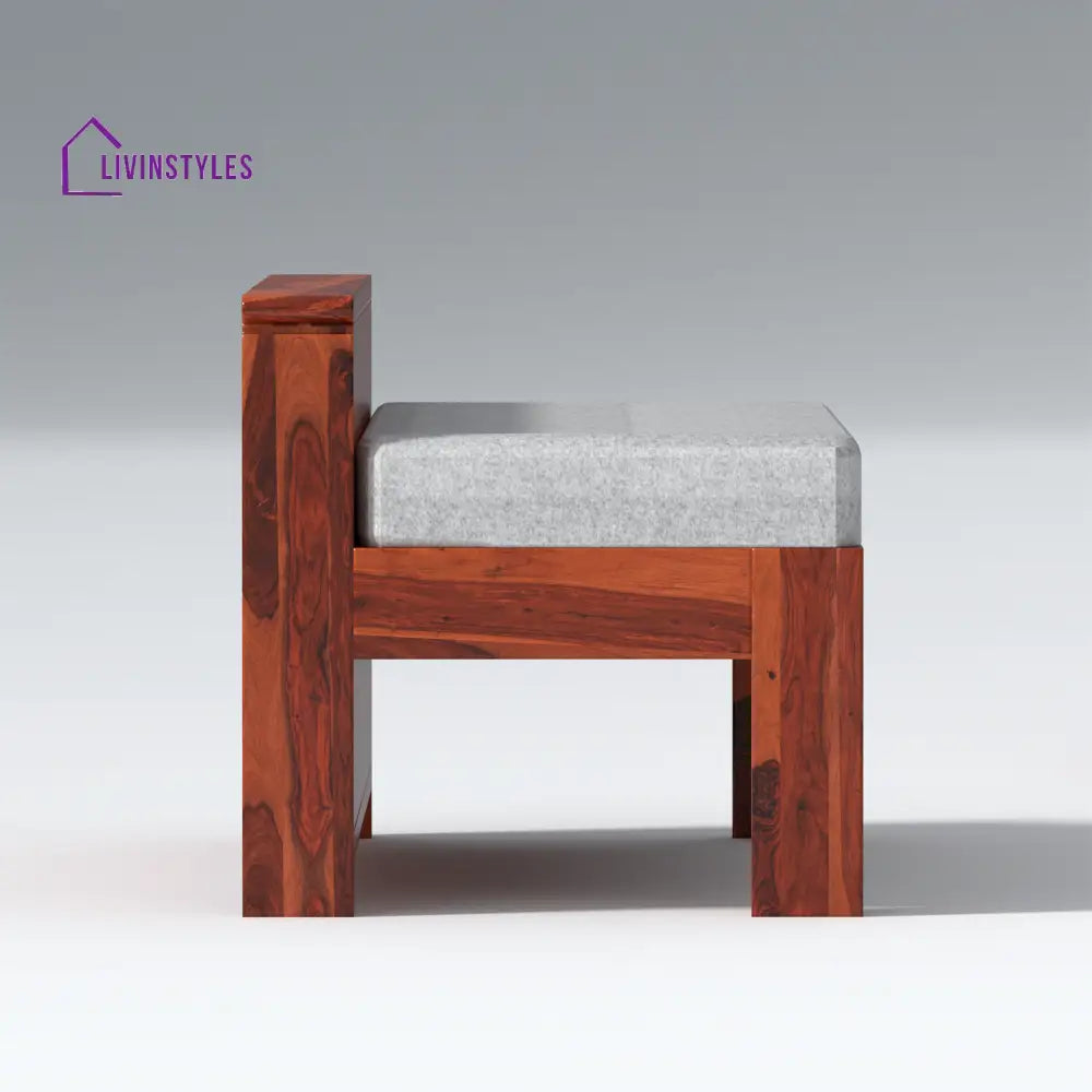 Bogdan L Shape Sheesham Wood Sofa In Light Honey sofa