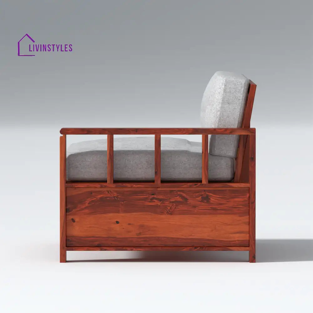 Bogdan L Shape Sheesham Wood Sofa In Light Honey sofa
