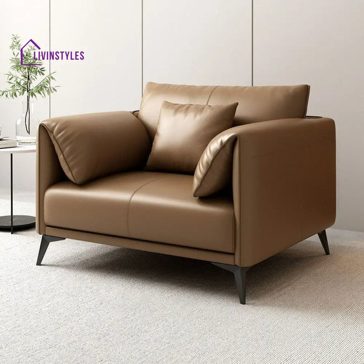 Bogdan Leatherette 3 Seater Sofa for Living Room