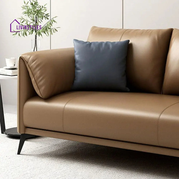 Bogdan Leatherette 3 Seater Sofa for Living Room