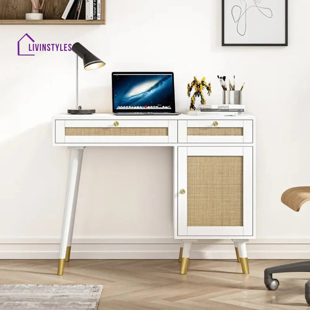 Bogdan Solid Wood Study Table for Students