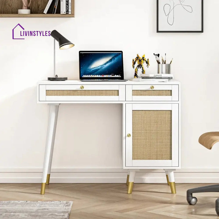 Bogdan Solid Wood Study Table for Students