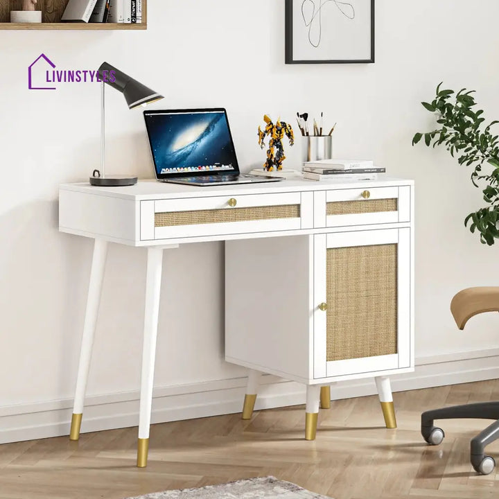 Bogdan Solid Wood Study Table for Students
