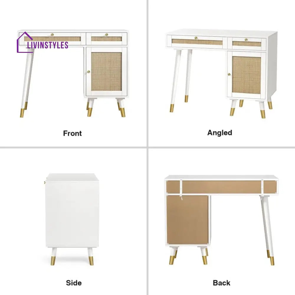 Bogdan Solid Wood Study Table for Students