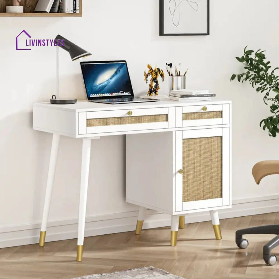 Bogdan Solid Wood Study Table for Students