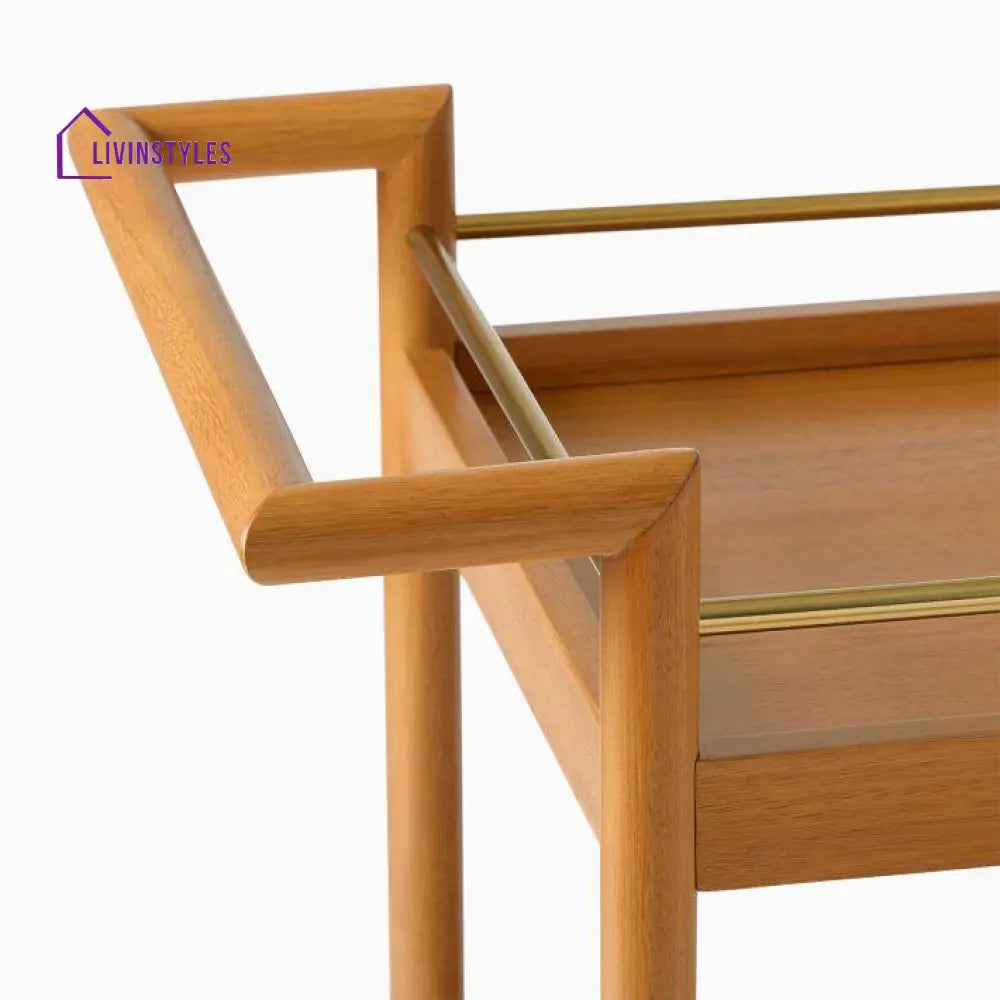 Bohdan Mid-Century Bar Trolley Cart