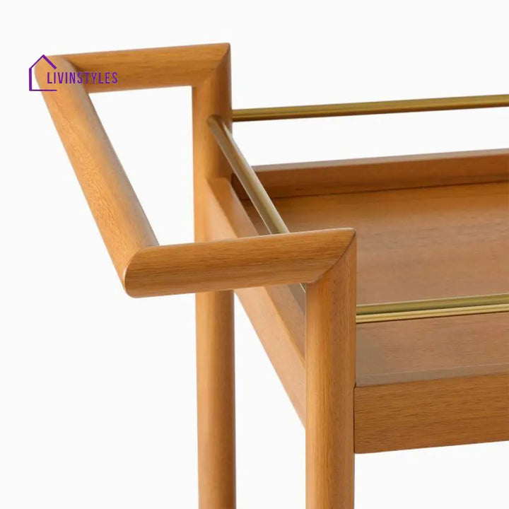 Bohdan Mid-Century Bar Trolley Cart