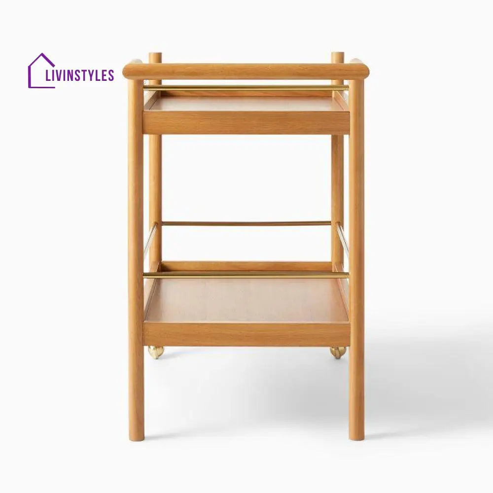 Bohdan Mid-Century Bar Trolley Cart