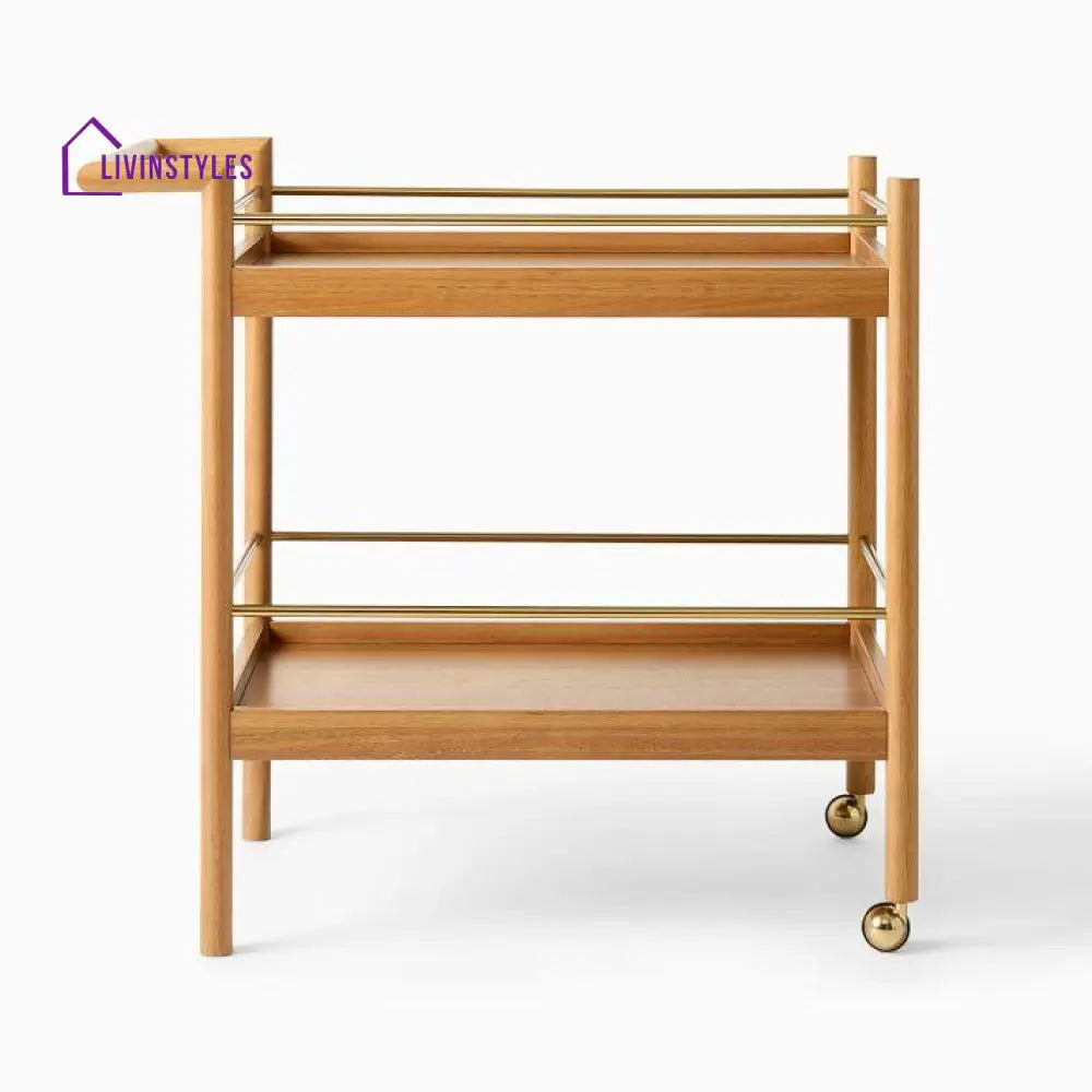 Bohdan Mid-Century Bar Trolley Cart