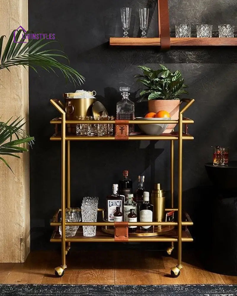 Rectangular Servering Trolly | Functional and Elegant Server for Any Occasion Bar Trolley