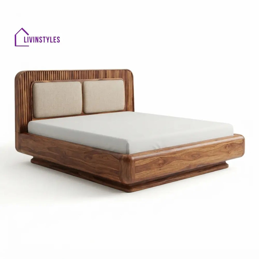 Bokang Wooden Double Bed | King Size Bed | Queen Size Bed - Bed Without Storage