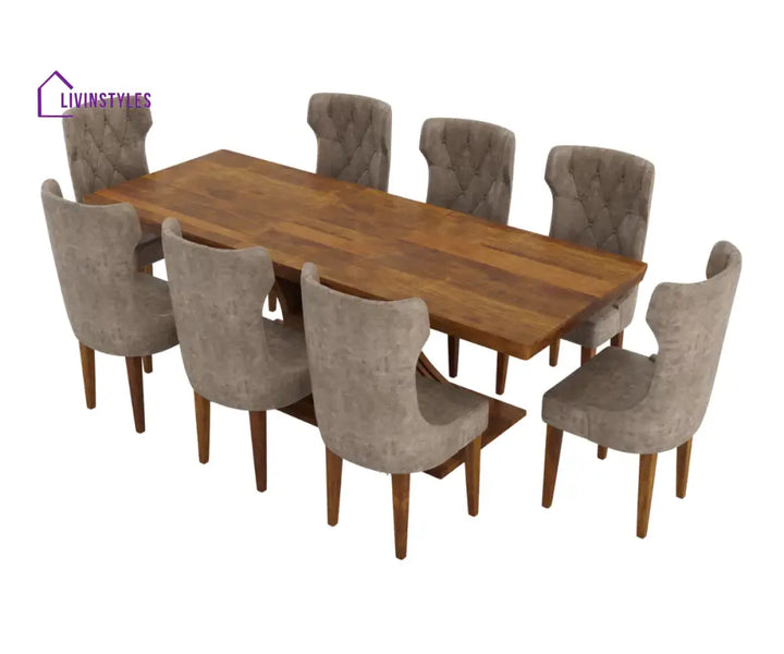 Boleslava Extendable 6-8 Seater Dining Table And Chairs Set