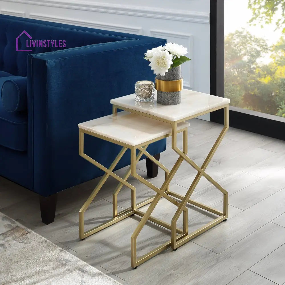 End Table - Malou Square Top Nesting End Table