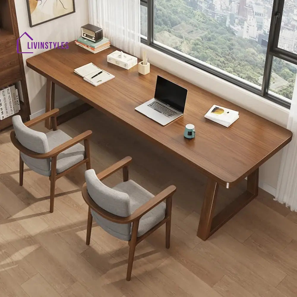 Boris Solid Wood Study Table for Students
