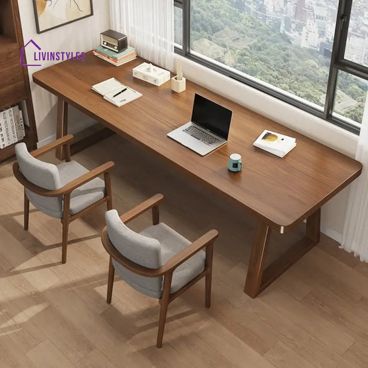 Boris Solid Wood Study Table for Students