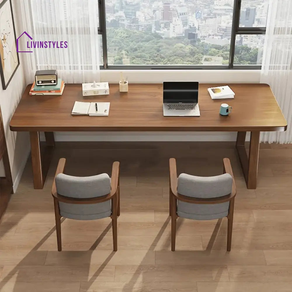 Boris Solid Wood Study Table for Students