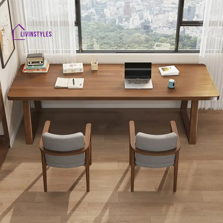Boris Solid Wood Study Table for Students