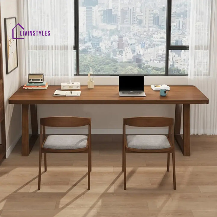 Boris Solid Wood Study Table for Students