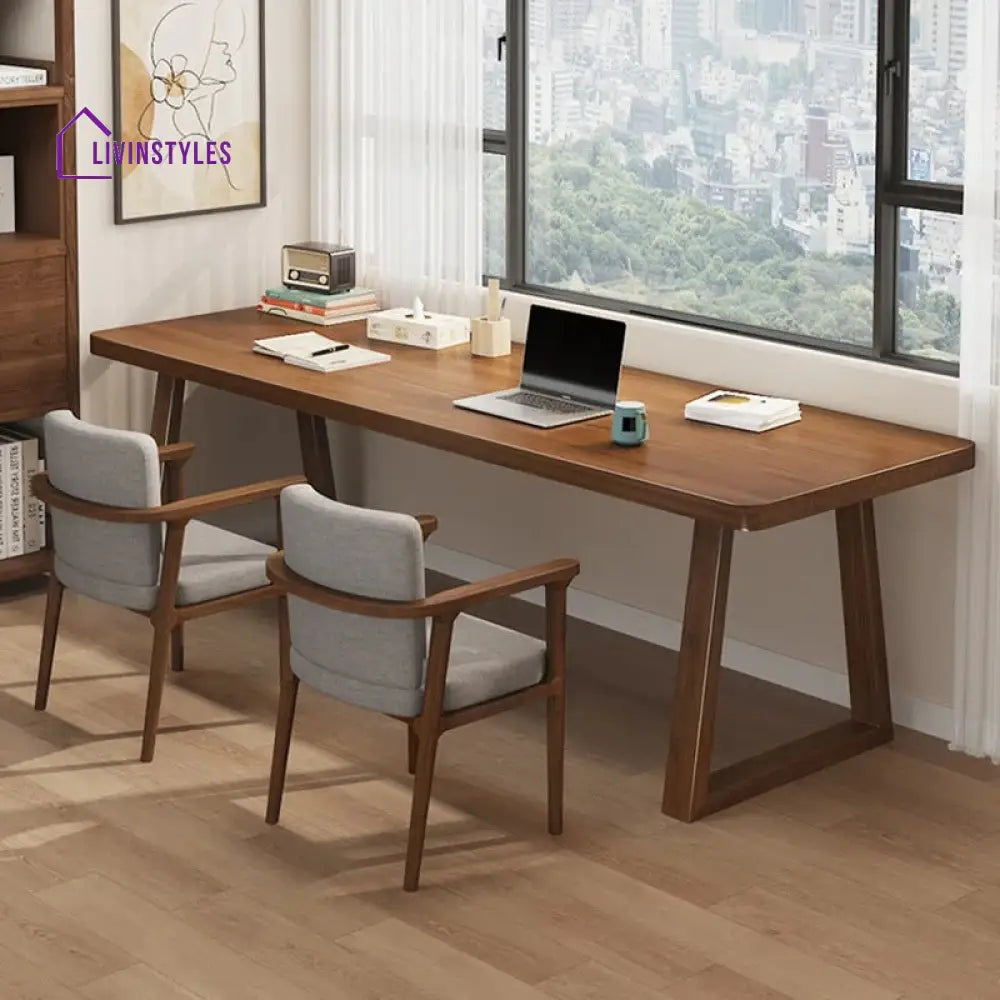Boris Solid Wood Study Table for Students