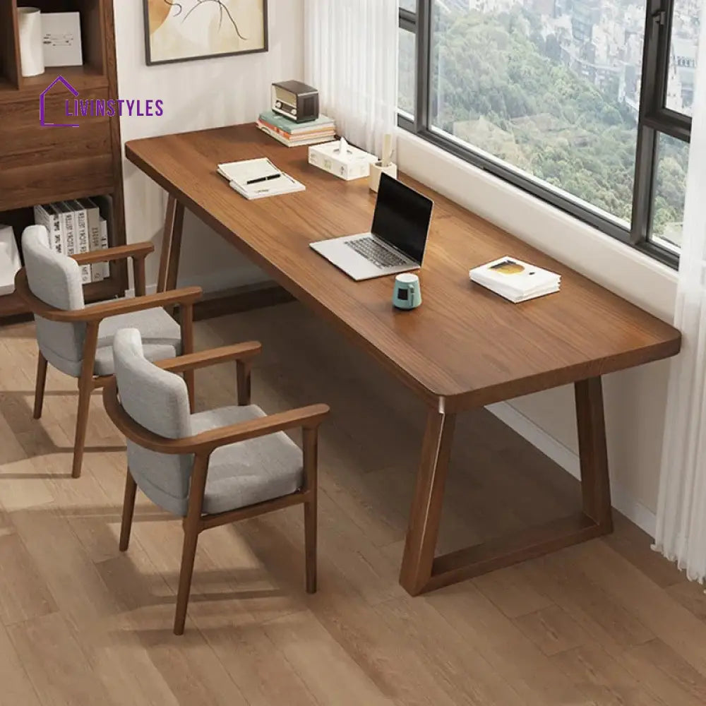 Boris Solid Wood Study Table for Students
