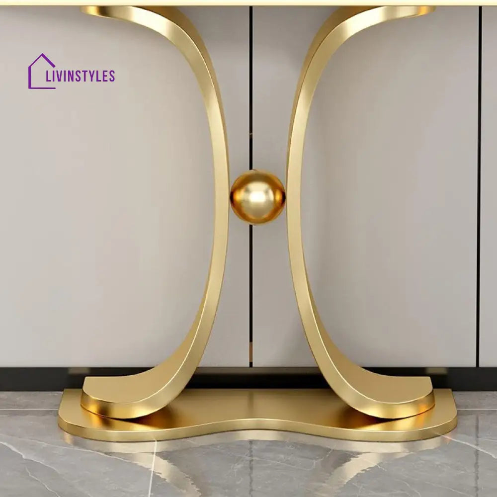 Boris Stainless Steel Console Table for Living Room