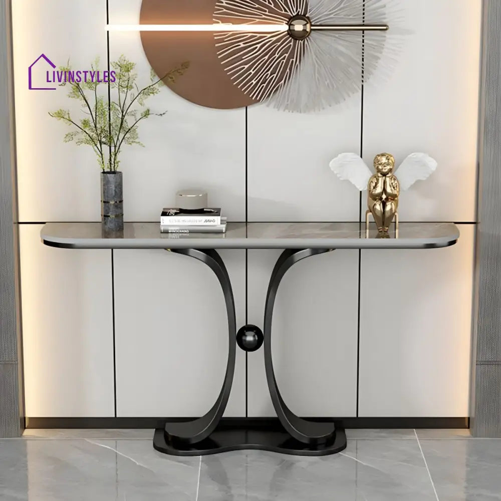 Boris Stainless Steel Console Table for Living Room