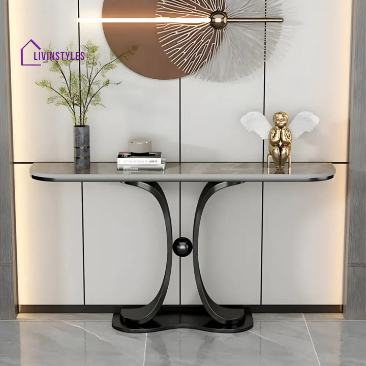 Boris Stainless Steel Console Table for Living Room