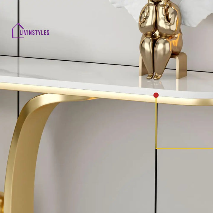 Boris Stainless Steel Console Table for Living Room